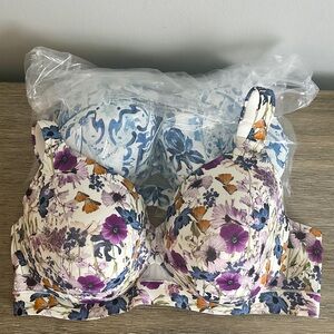 Cacique Comfort Bliss Lightly Lined Full Coverage Bra Size 42D (Set of 2)